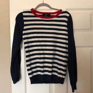 Sweater red, white, blue stripe